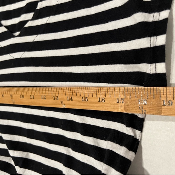 Mo/Bo Comfy&Stylish Women Small Navy Striped Sheath Dress Cap Sleeve 100% Cotton - Picture 9 of 10